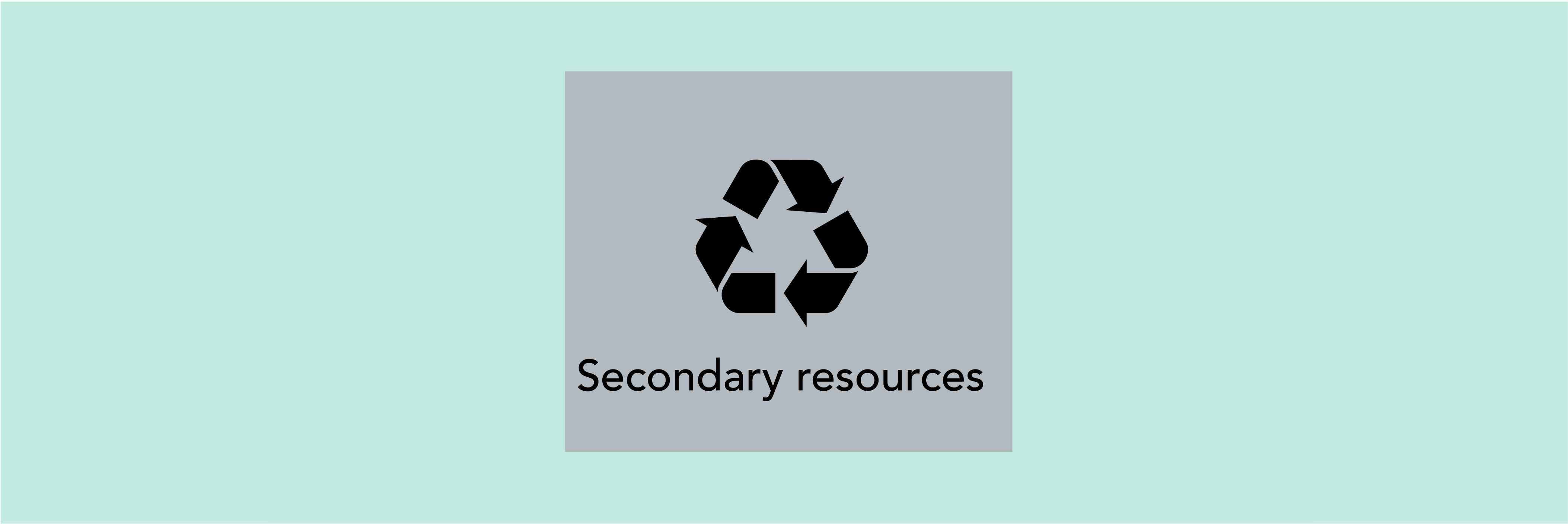 Biomass from secondary resources.